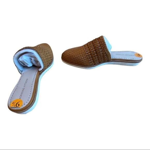Adrienne Vittadini Lizzi Basket Weave Mules Shoes Sz 9.5 NEW - Picture 4 of 5